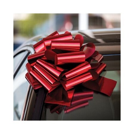 CAR DEALER DEPOT Holiday Pull Car Bow: Red 535H-RE